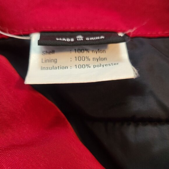 Nils Skiwear Red Black Faux Fur Hooded Ski Jacket Coat Womens 4 Snow Winter - Picture 9 of 9